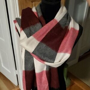 Talbots Cashmere Plaid Scarf